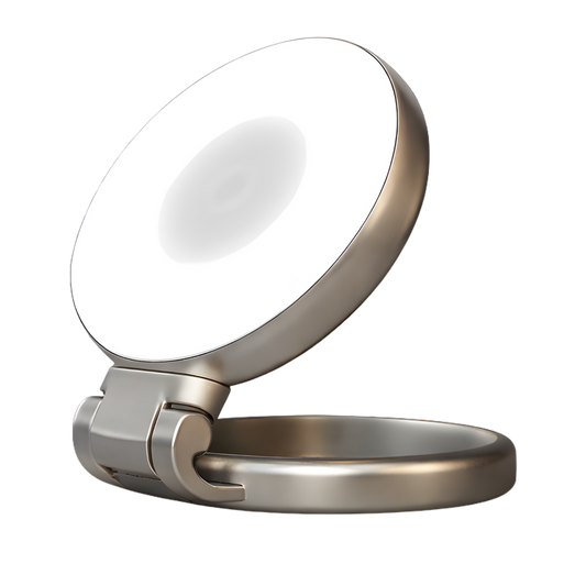 Soporte Magnético para móvil 3 en 1 con Luz LED y Espejo